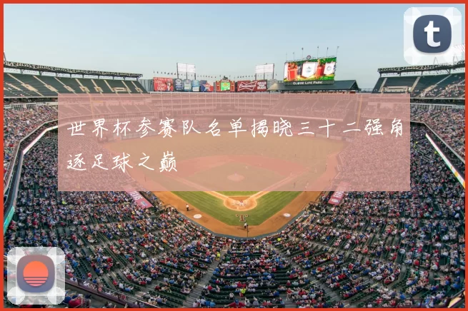 世界杯参赛队名单揭晓三十二强角逐足球之巅